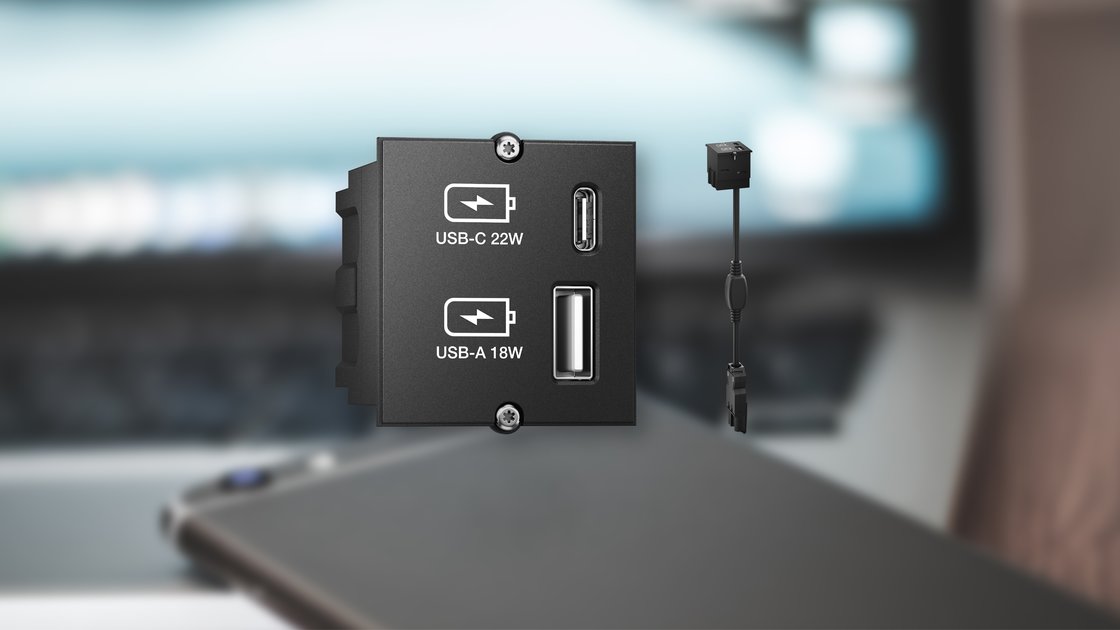 Bachmann Modul 1x USB-A&C Charger (917.227), Ladegerät